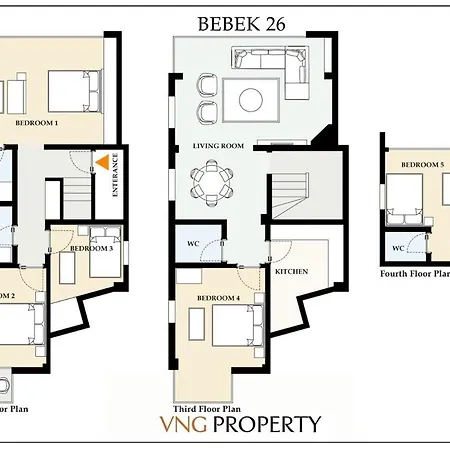 Appartamento Lovely Bright Triplex 5bd35bath Gem Views 178